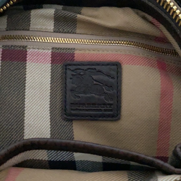 Large Burberry Leather Hobo ‘Malika’ Bag - Picture 6 of 10